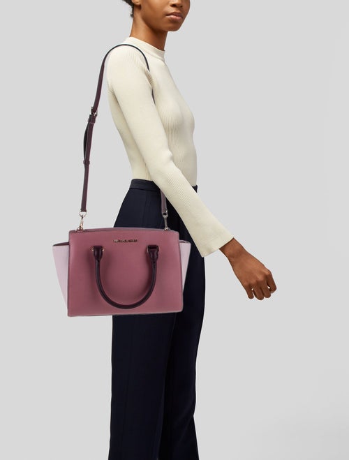 Michael Kors Saffiano Leather Top Handle Bag