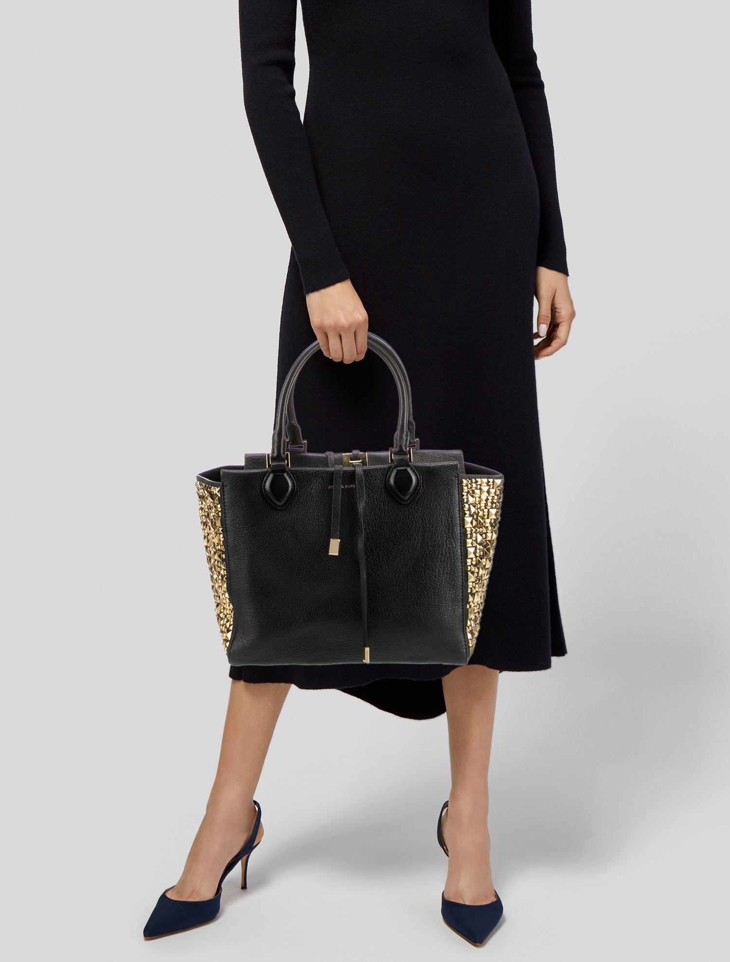 Michael Kors Leather Top Handle Bag