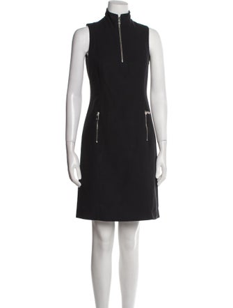 Michael Kors Mock Neck Knee-Length Dress