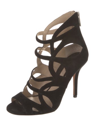 Michael Kors Suede Cutout Accent Sandals