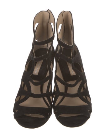 Michael Kors Suede Cutout Accent Sandals
