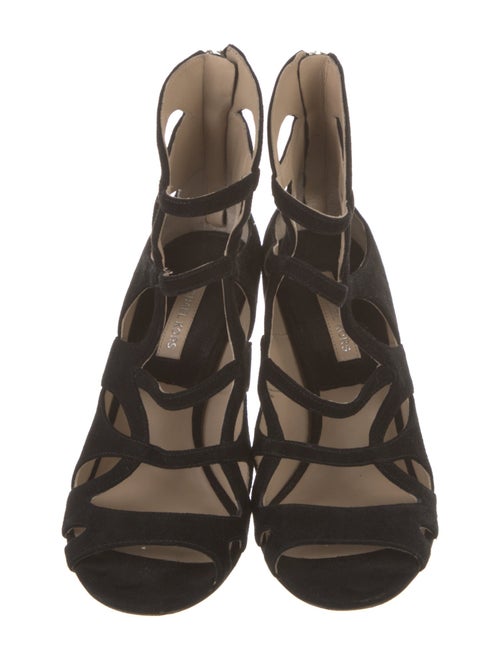 Michael Kors Suede Cutout Accent Sandals