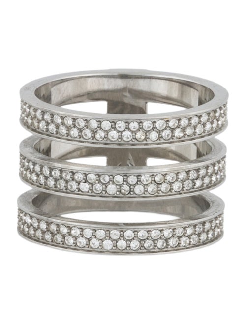 Michael Kors Crystal Triple Stack Pavé Ring
