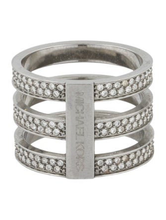Michael Kors Crystal Triple Stack Pavé Ring
