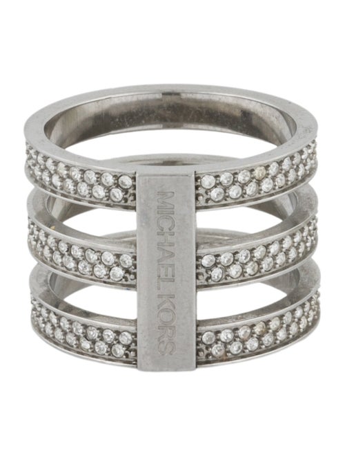 Michael Kors Crystal Triple Stack Pavé Ring