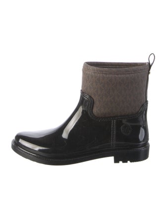 Michael Kors Monogram Pattern Rubber Rain Boots