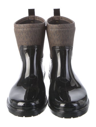 Michael Kors Monogram Pattern Rubber Rain Boots