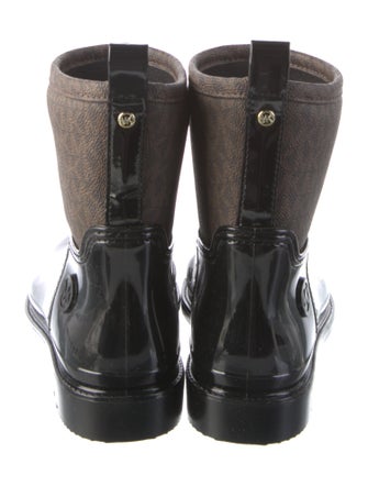 Michael Kors Monogram Pattern Rubber Rain Boots