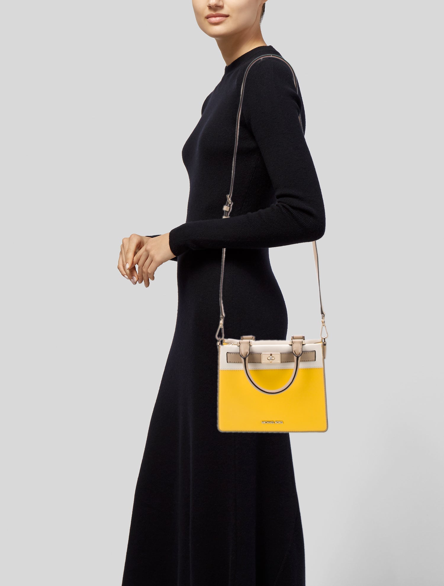 Michael Kors Leather Top Handle Bag