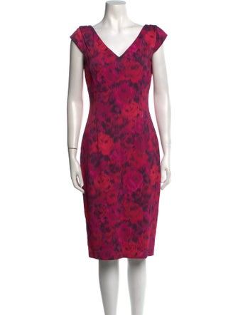 Michael Kors Floral Print Knee-Length Dress