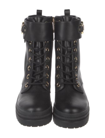 Michael Kors Leather Combat Boots