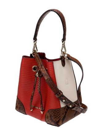 Michael Kors Leather Bucket Bag