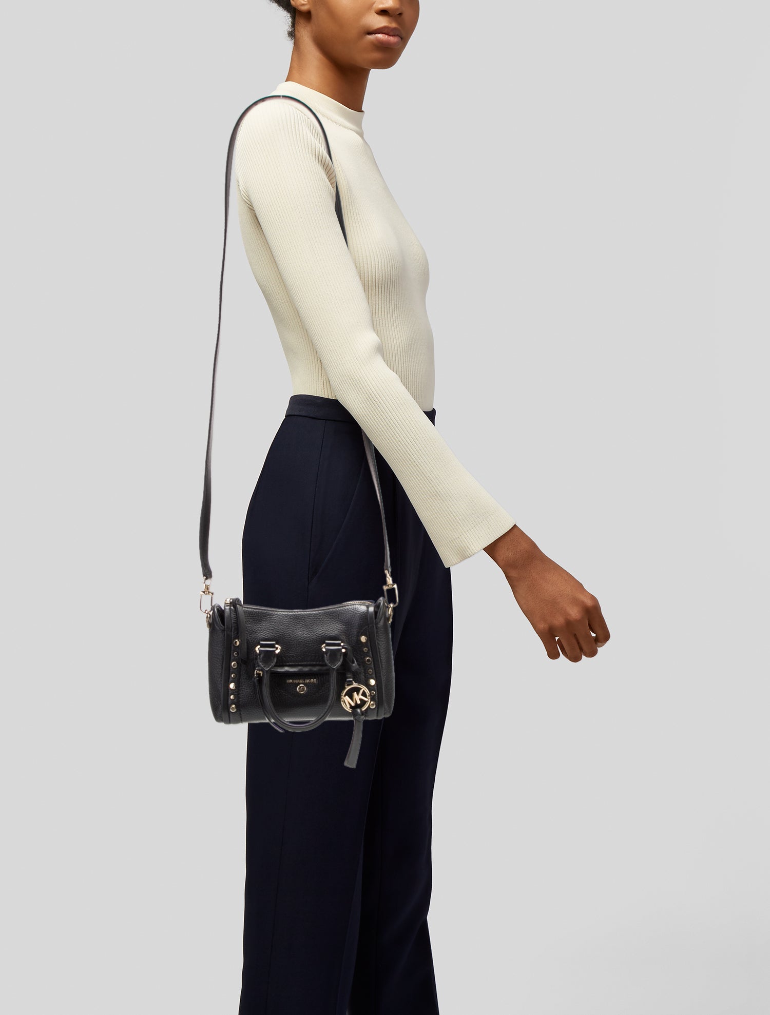 Michael Kors Leather Top Handle Bag