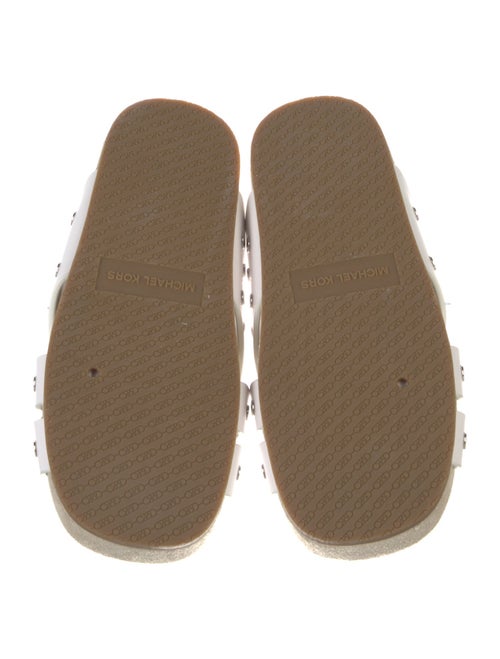 Michael Kors Leather Printed Slides