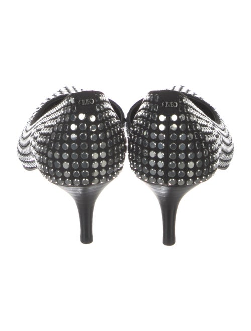 Michael Kors Suede Printed D'Orsay Pumps