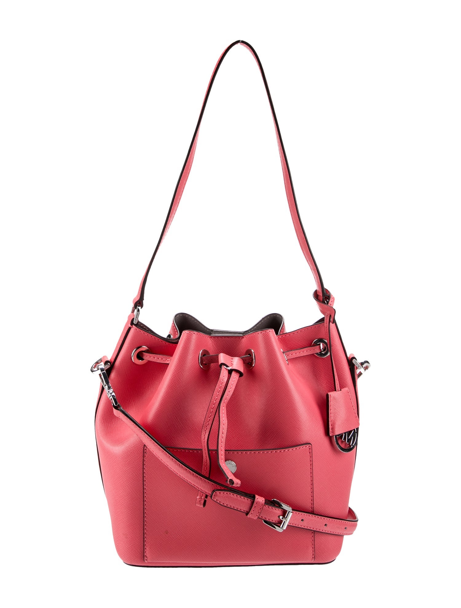 Michael Kors Saffiano Leather Bucket Bag