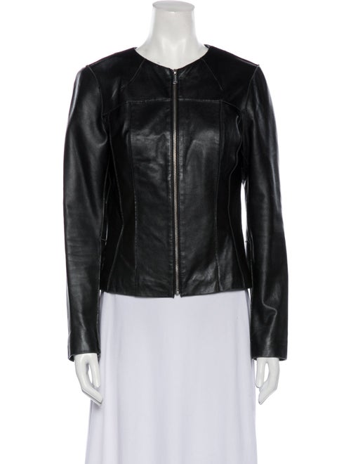 Michael Kors Leather Biker Jacket