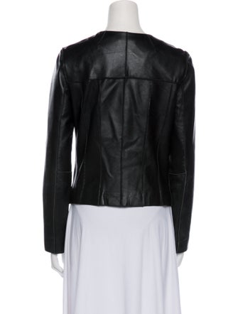 Michael Kors Leather Biker Jacket