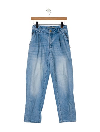 Michael Kors High-Rise Straight Leg Jeans