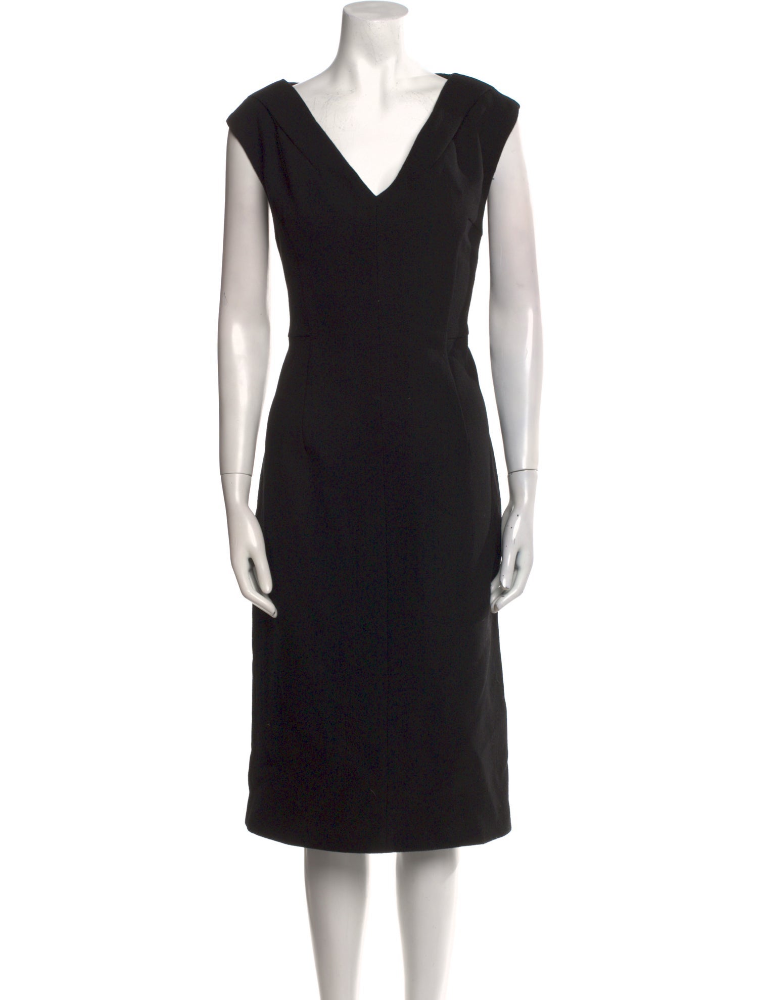 Michael Kors Virgin Wool Midi Length Dress