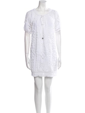 Michael Kors Scoop Neck Mini Dress