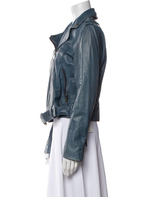 Michael Kors Leather Biker Jacket