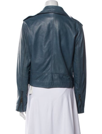 Michael Kors Leather Biker Jacket