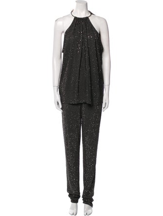 Michael Kors Crystal Embellishments Pant Set