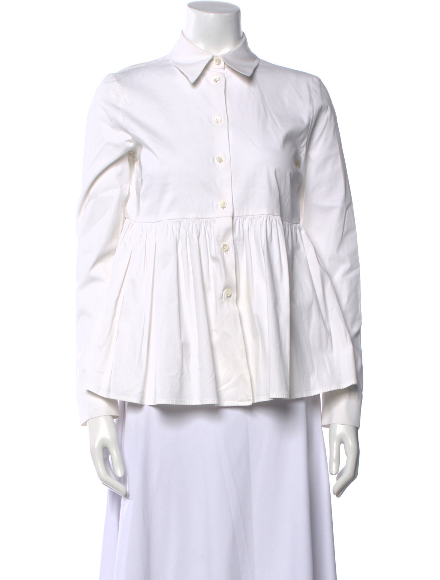 Michael Kors Long Sleeve Button-Up Top