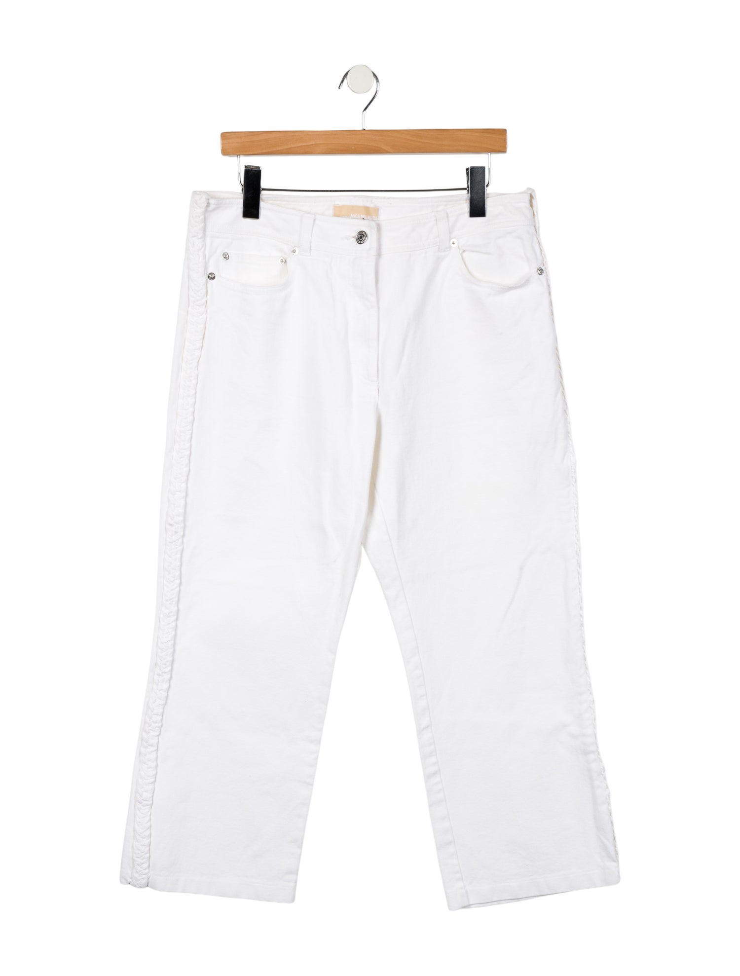 Michael Kors Mid-Rise Wide Leg Jeans