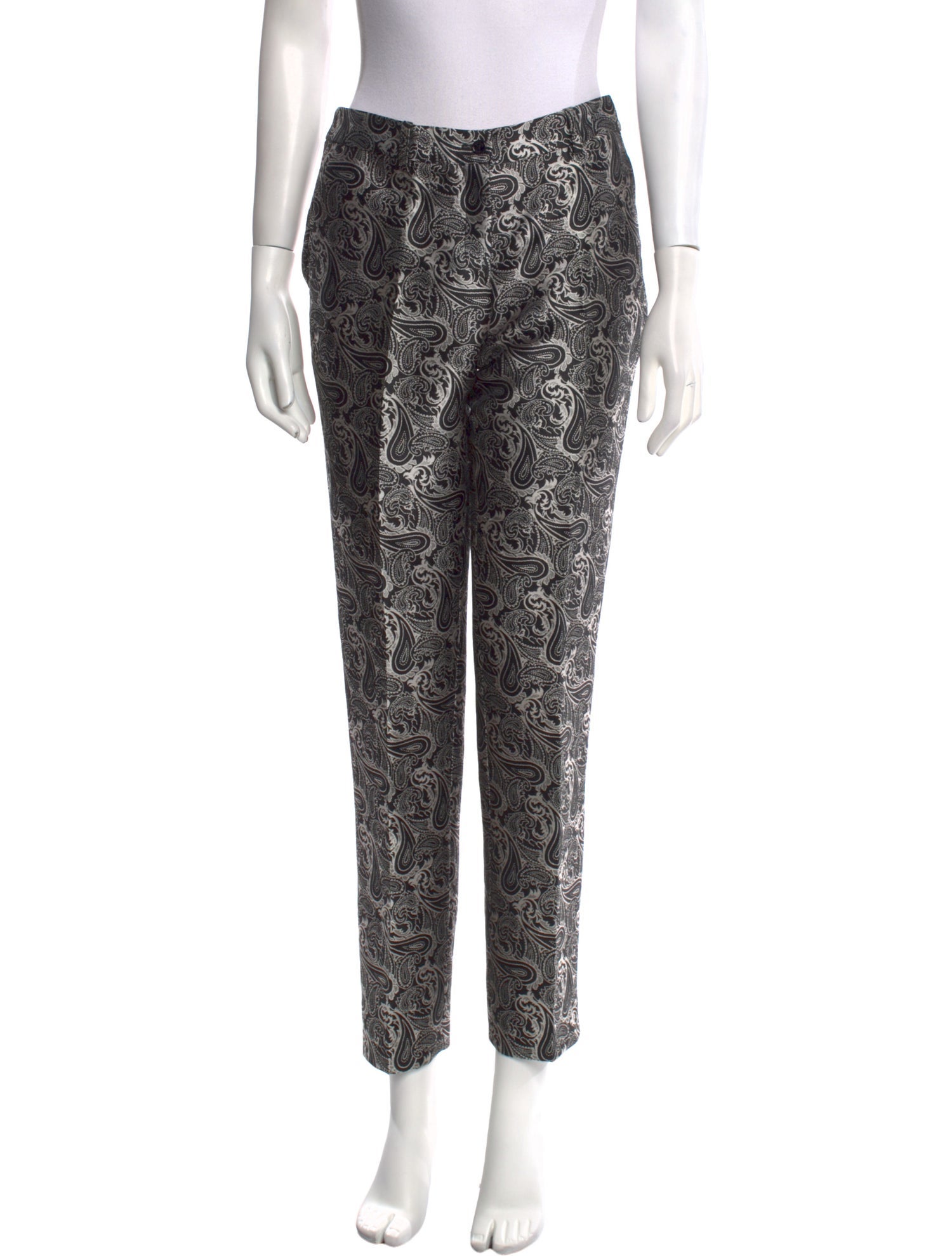 Michael Kors Paisley Print Straight Leg Pants