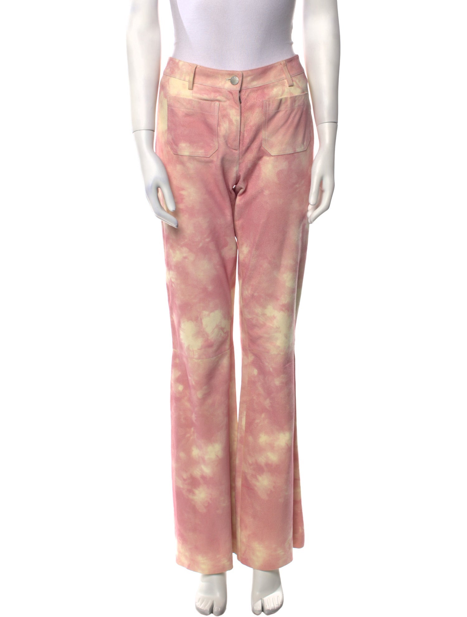 Michael Kors Leather Wide Leg Pants