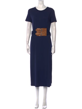 Michael Kors Crew Neck Long Dress