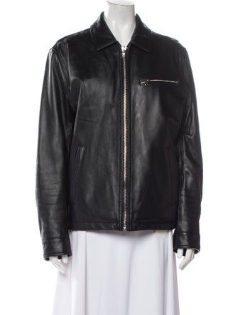 Michael Kors Leather Biker Jacket