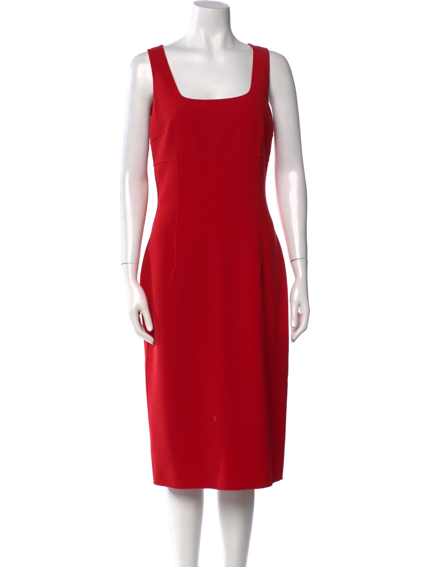 Michael Kors Virgin Wool Midi Length Dress