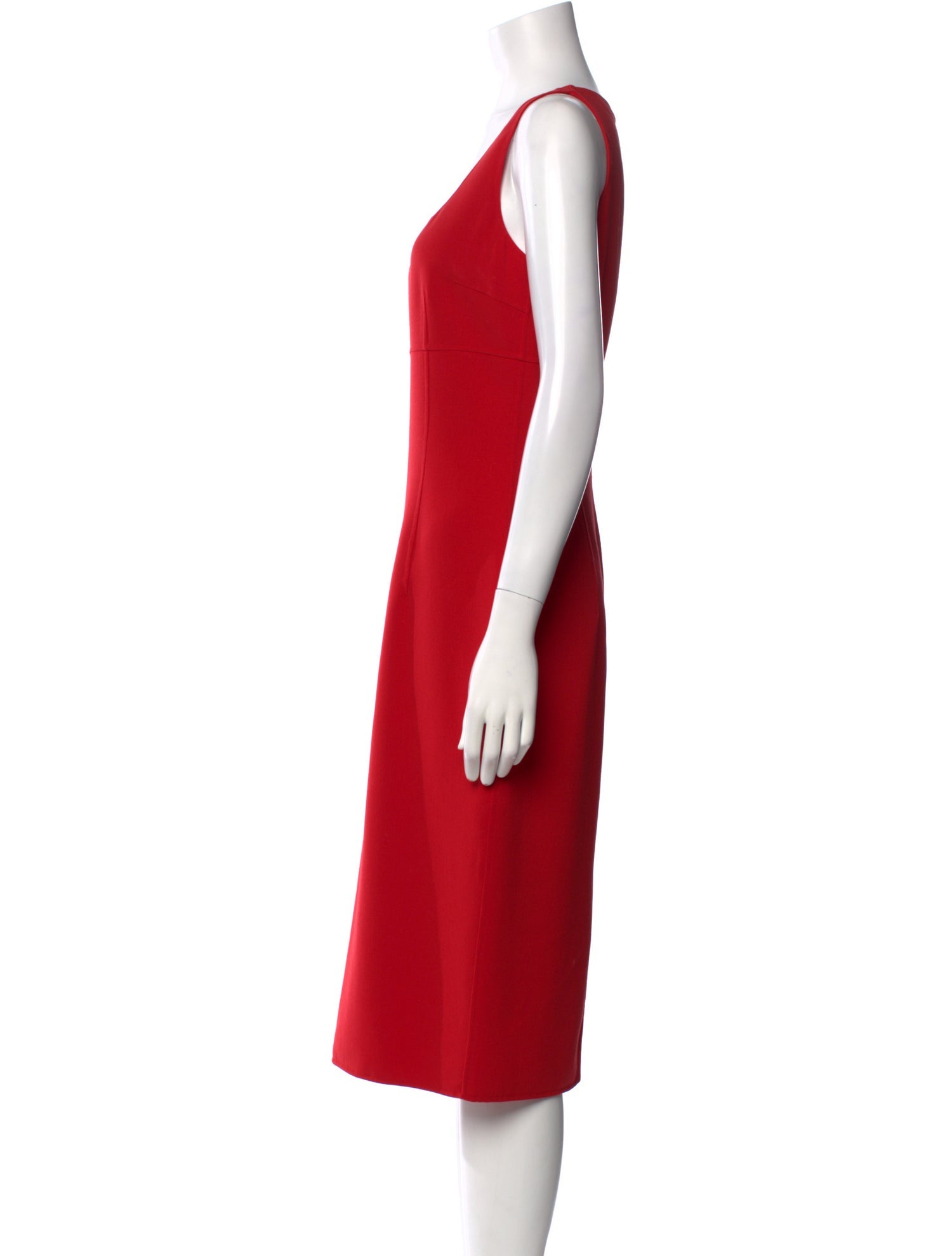 Michael Kors Virgin Wool Midi Length Dress