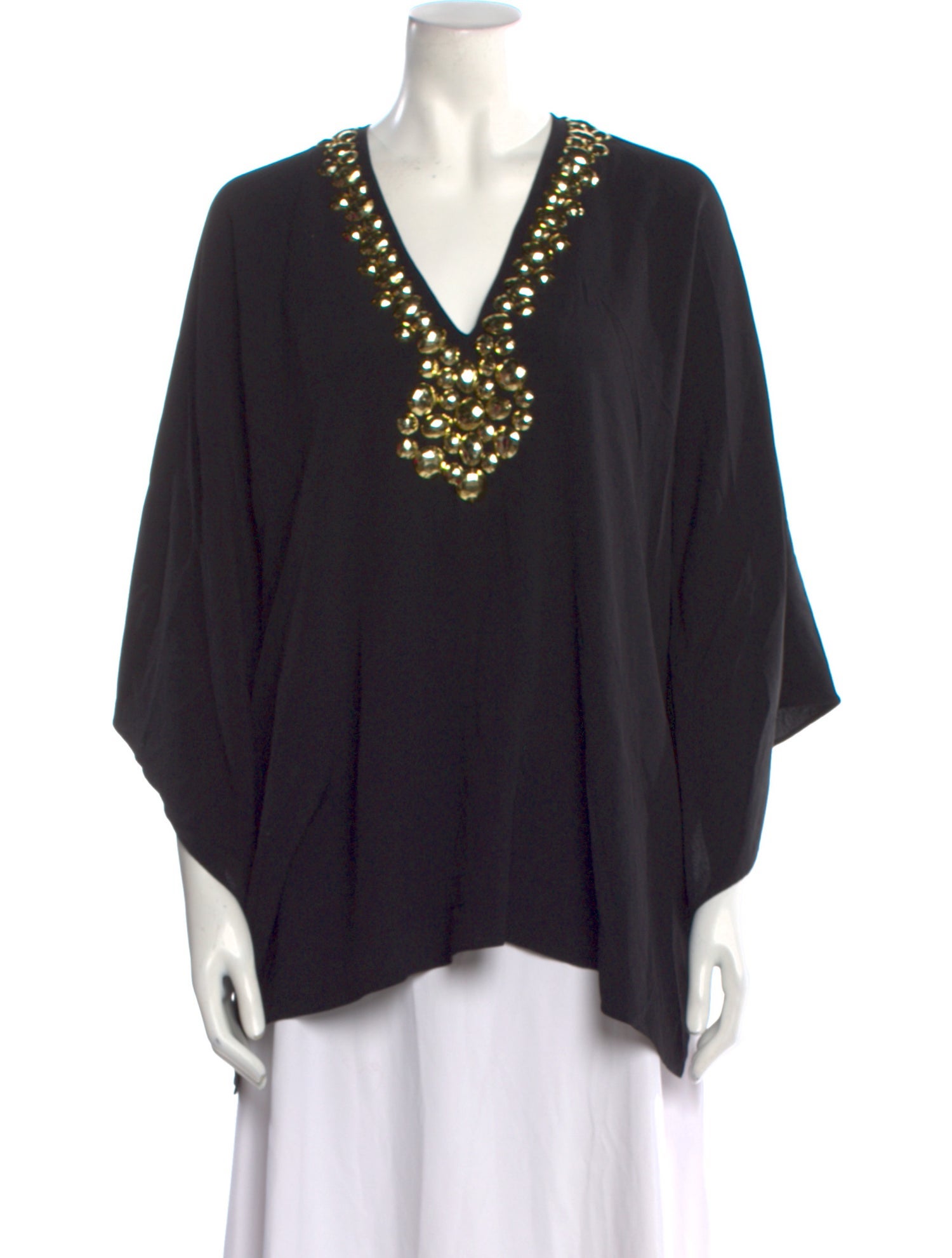 Michael Kors Silk V-Neck Blouse