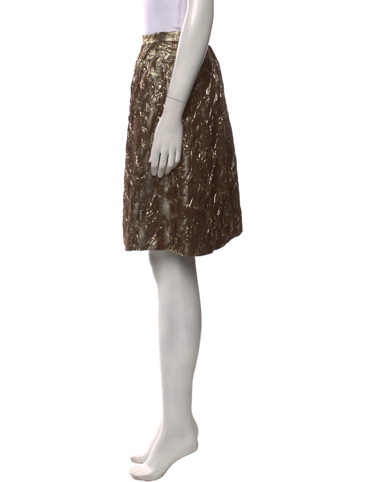 Michael Kors Silk Knee-Length Skirt