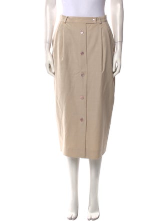 Michael Kors Wool Midi Length Skirt