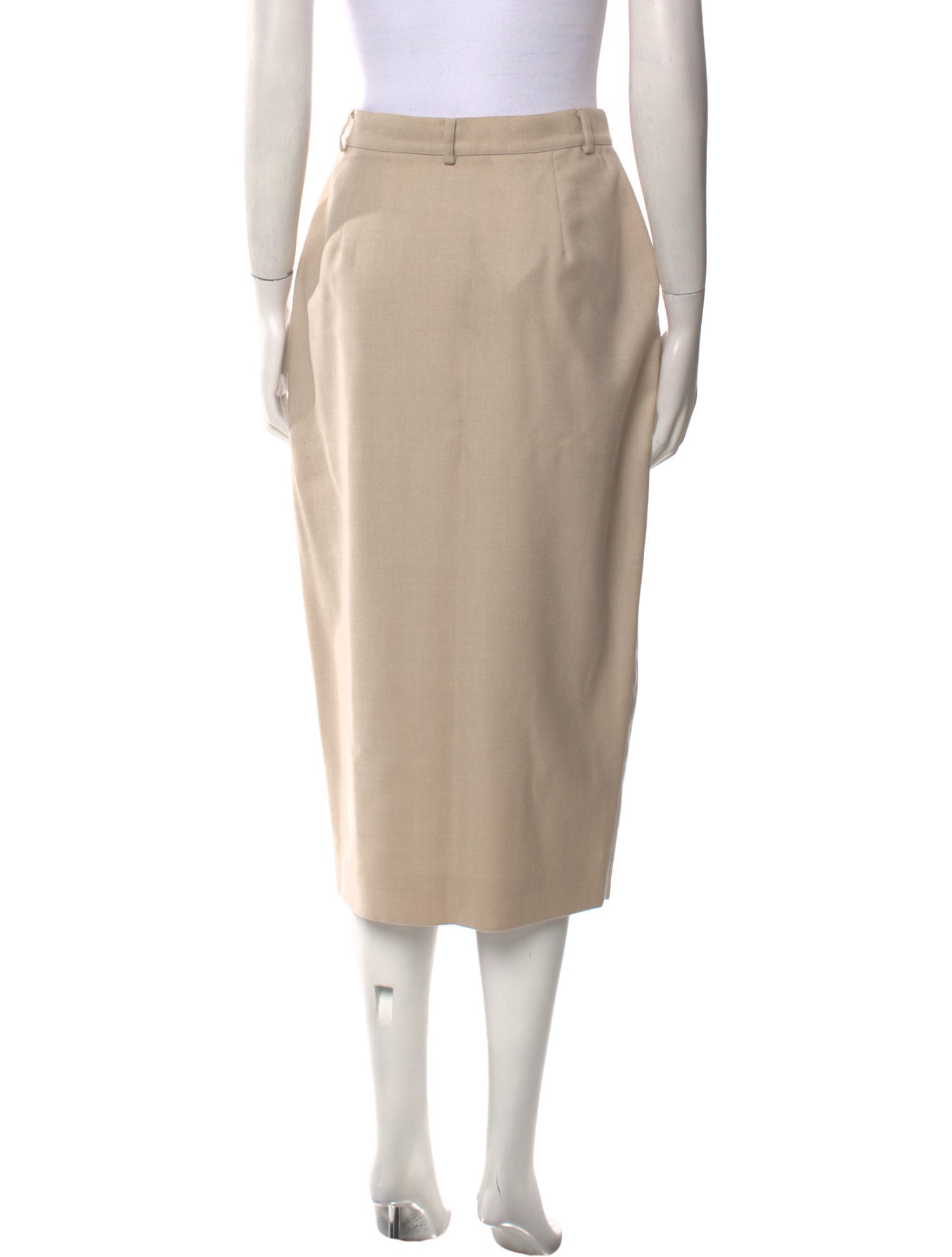 Michael Kors Wool Midi Length Skirt