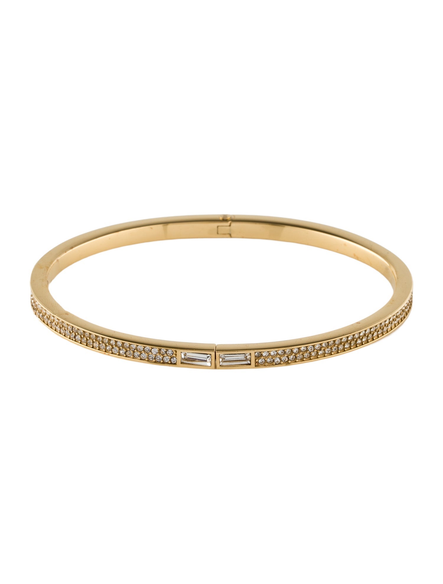 Michael Kors Crystal Hinge Bangle Bracelet