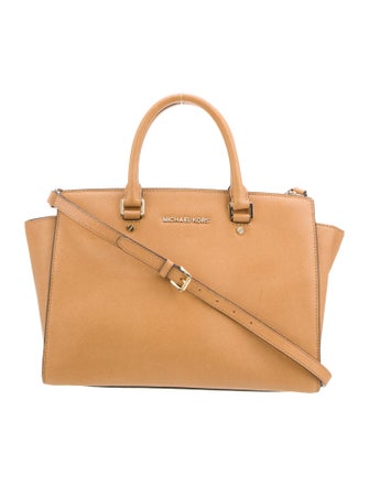 Michael Kors Saffiano Leather Top Handle Bag