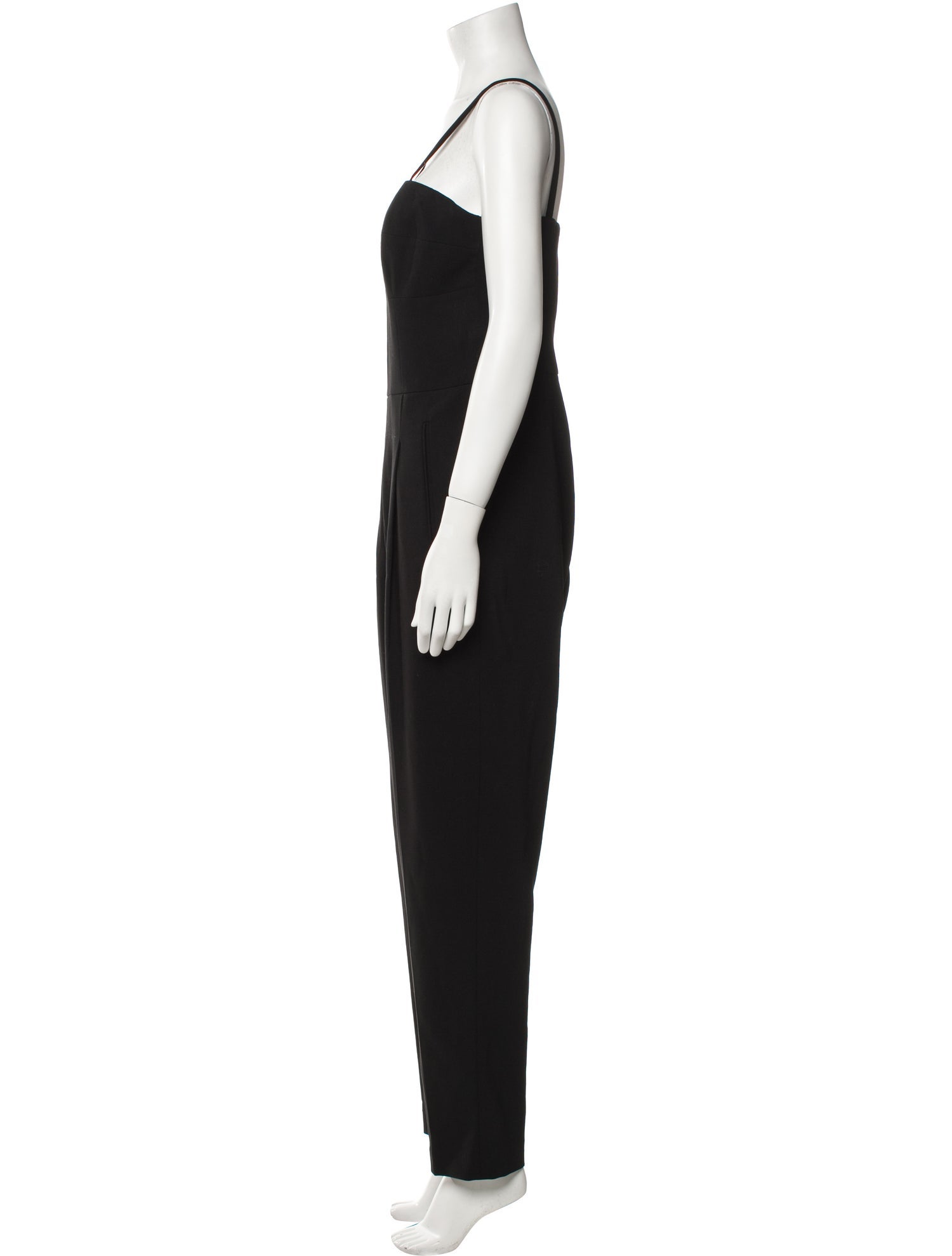 Michael Kors Virgin Wool Square Neckline Jumpsuit