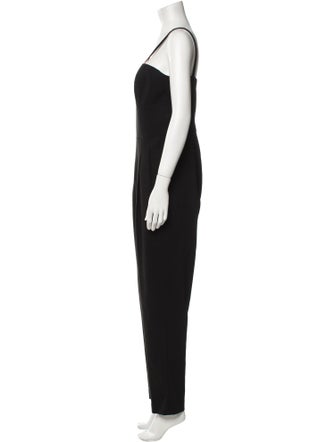 Michael Kors Virgin Wool Square Neckline Jumpsuit