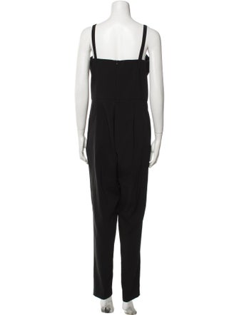 Michael Kors Virgin Wool Square Neckline Jumpsuit