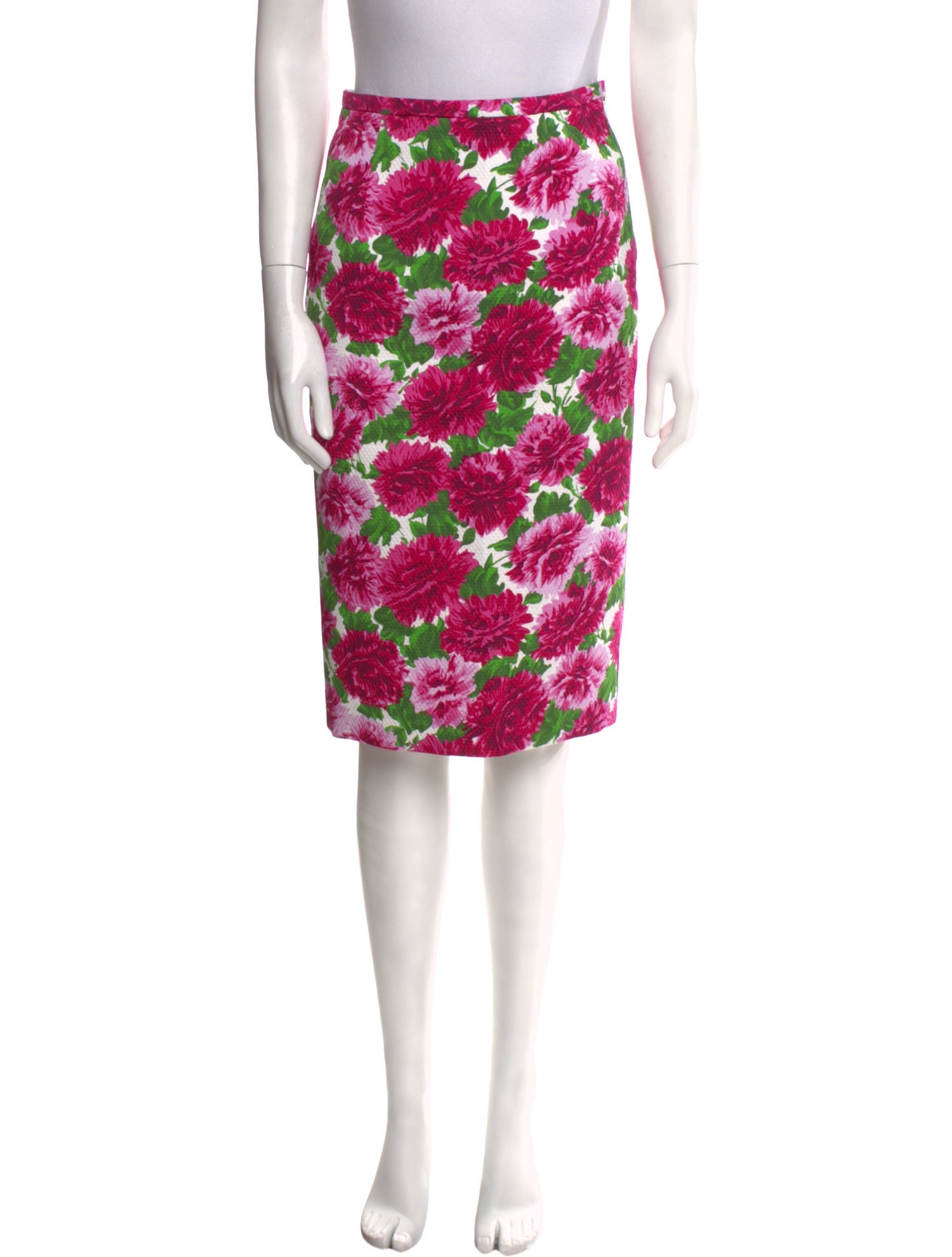 Michael Kors Floral Print Knee-Length Skirt