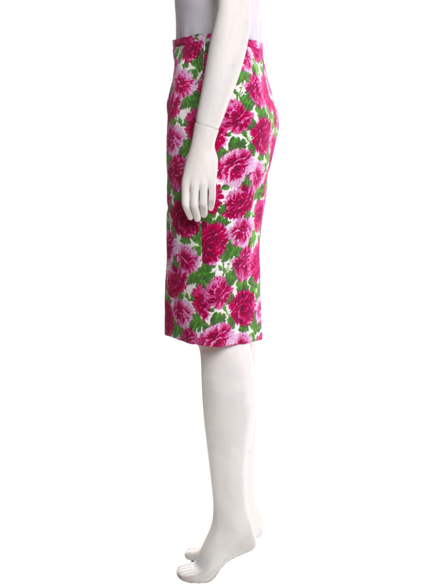 Michael Kors Floral Print Knee-Length Skirt