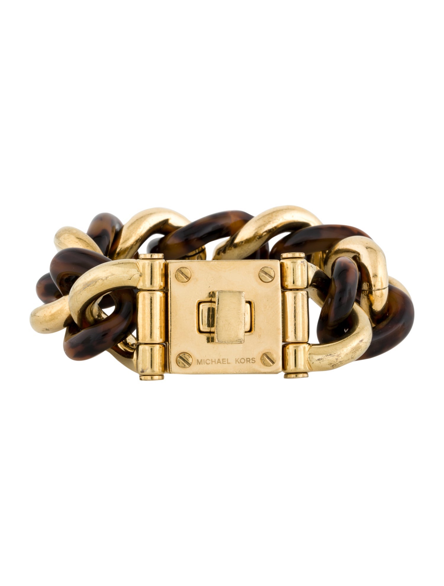 Michael Kors Tortoise Acetate Link Bracelet