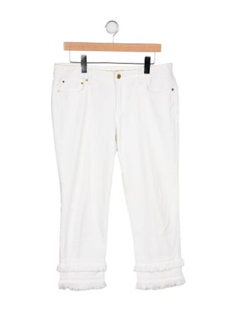 Michael Kors Mid-Rise Straight Leg Jeans