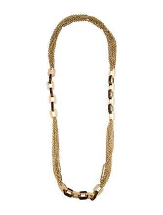 Michael Kors Acetate Link Multistrand Necklace